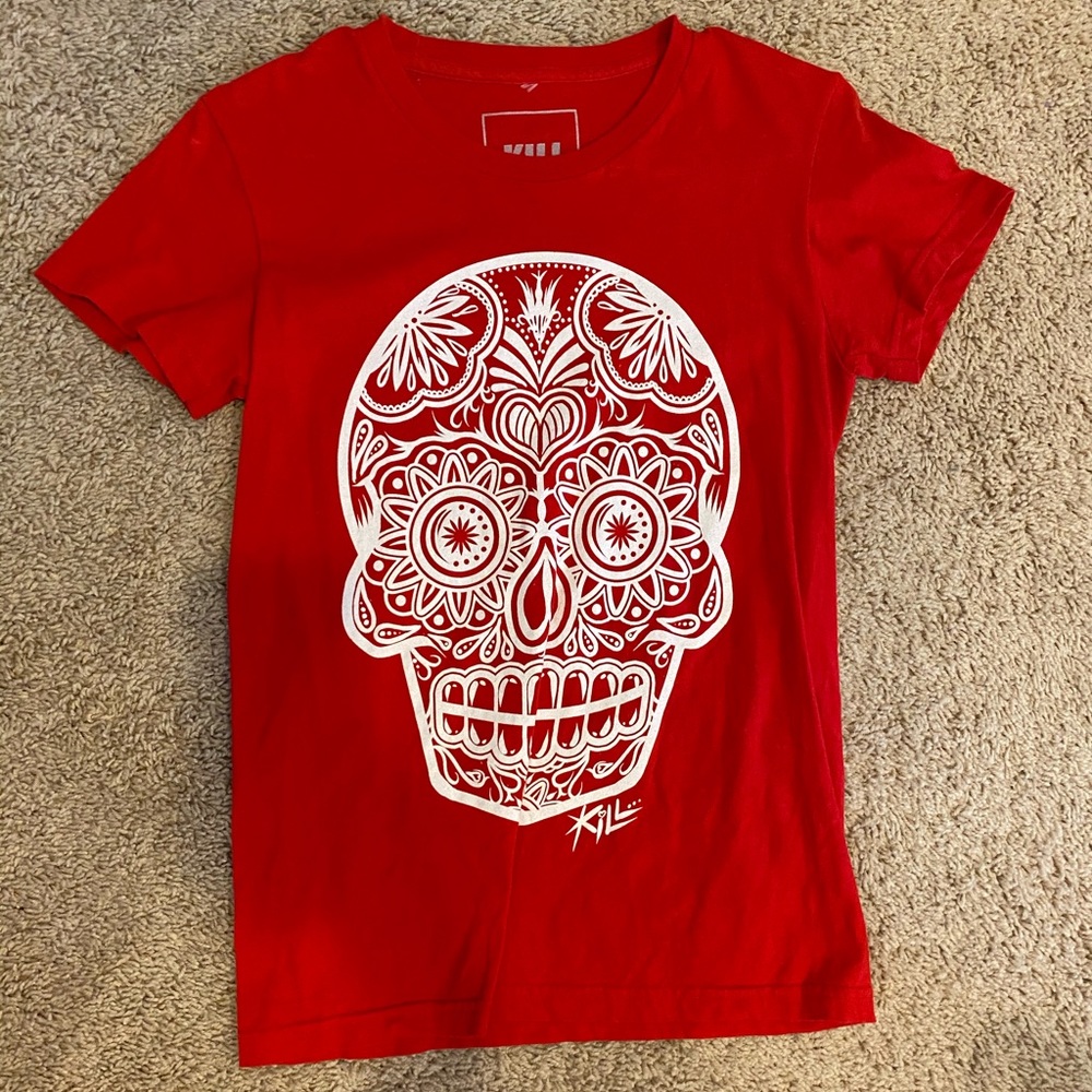 Sugar Skull T-Shirt by Kill Brand (Medium)